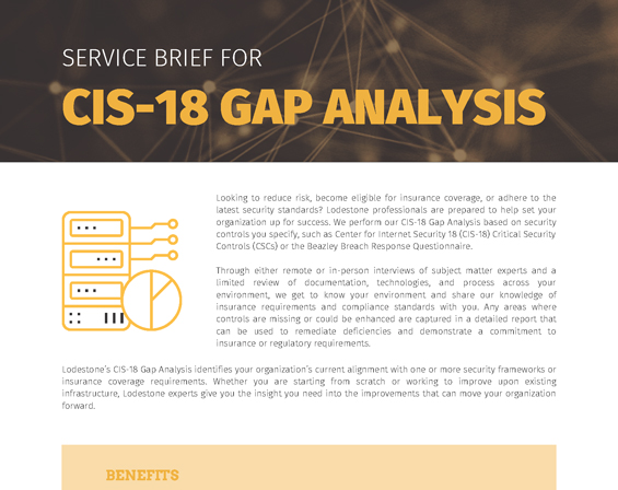 CIS 18 Gap Analysis